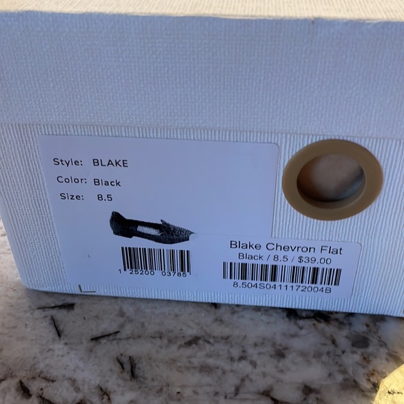 New in box!! Miim Blake Chevron Flat. - Picture 6 of 8